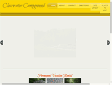 Tablet Screenshot of clearwatercampground.net